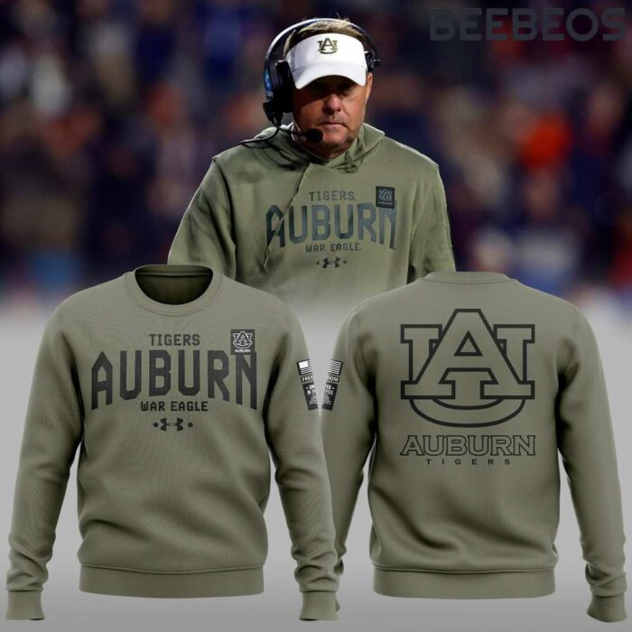 Auburn Tigers Military Appreciation Green Sweatshirt BBS1002