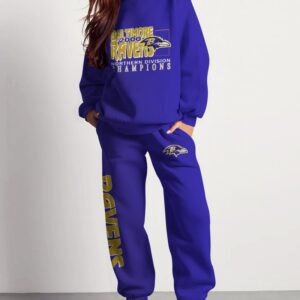 Baltimore Ravens Sweatsuit Combo 3D Sweatshirt and Sweatpants CSP1869