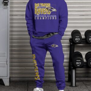 Baltimore Ravens Sweatsuit Combo 3D Sweatshirt and Sweatpants CSP1877