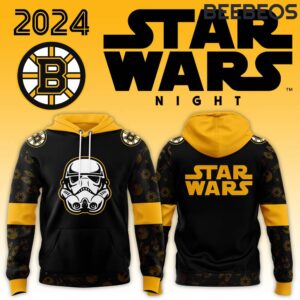 Boston Bruins x Star Wars Night Black Unisex Hoodie HBB1136