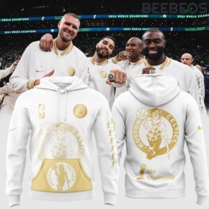 Boston Celtics 18X Champions Ceremony Night White Unisex Hoodie HBB1144