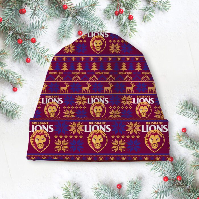 Brisbane Lions Beanie Hat Wool Winter Hat WBH1187