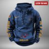 Buffalo Bills NFL Personalized Swoosh Hooded Lace Up Hoodie Vintage Retro Hoodie