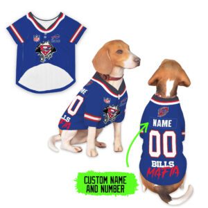 Buffalo Bills Pet Baseball Jersey