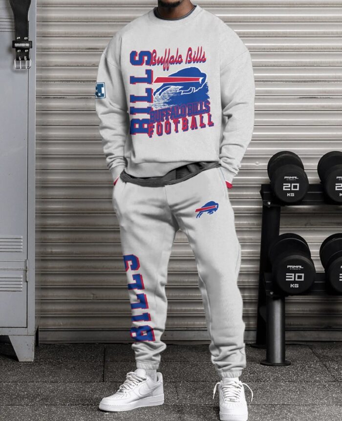 Buffalo Bills Sweatsuit Combo 3D Sweatshirt and Sweatpants CSP1887