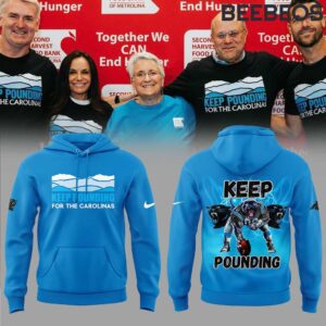 Carolina Panthers Keep Pounding Blue Unisex Hoodie HBB1179