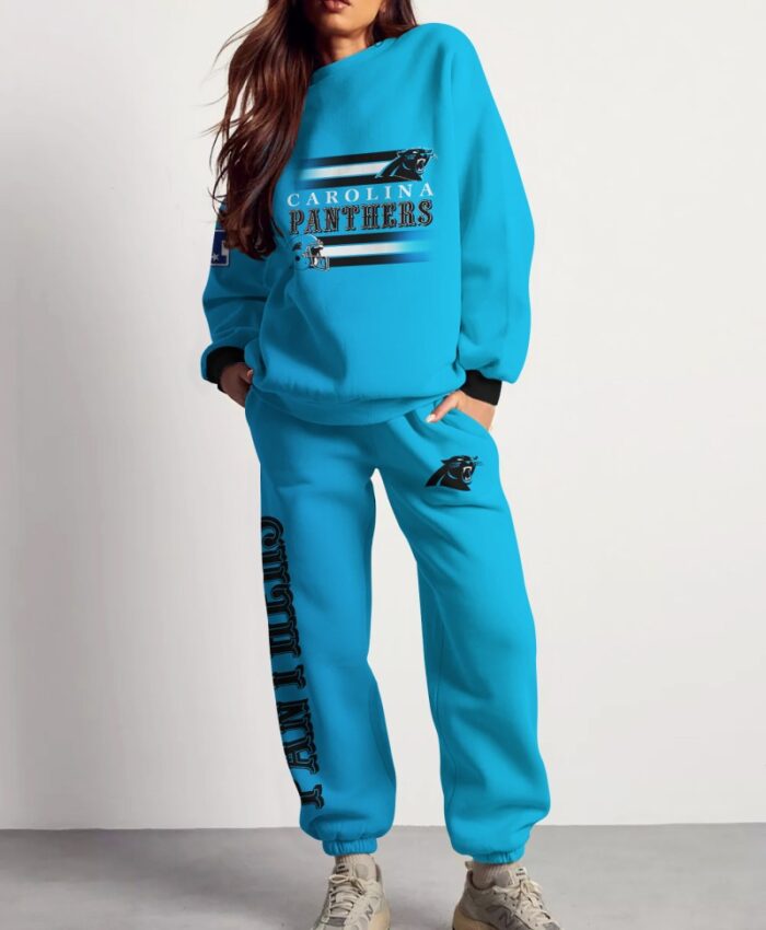 Carolina Panthers Sweatsuit Combo 3D Sweatshirt and Sweatpants CSP1872