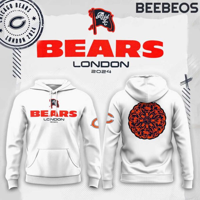 Chicago Bears 2024 London White Unisex Hoodie HBB1172