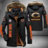 Chicago Bears NFL Personalized Golden Logo Parka Jacket Fleece Coat Winter