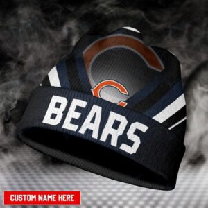 Chicago Bears Personalized Wool Beanie Hat WBH1023