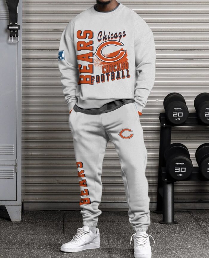 Chicago Bears Sweatsuit Combo 3D Sweatshirt and Sweatpants CSP1879