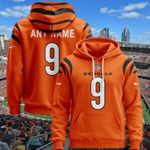 Cincinnati Bengals Custom Unisex Hoodie Style Jersey Special Edition 2024/25 PJH1003