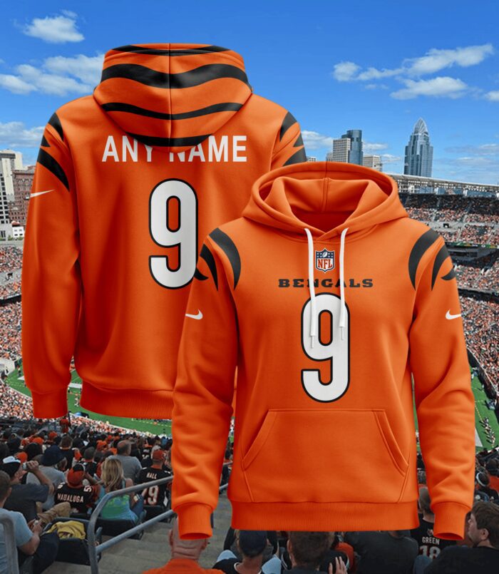 Cincinnati Bengals Custom Unisex Hoodie Style Jersey Special Edition 2024/25 PJH1003