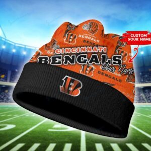 Cincinnati Bengals Personalized Wool Beanie Hat WBH1113