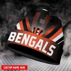 Cincinnati Bengals Personalized Wool Beanie Hat WBH1118