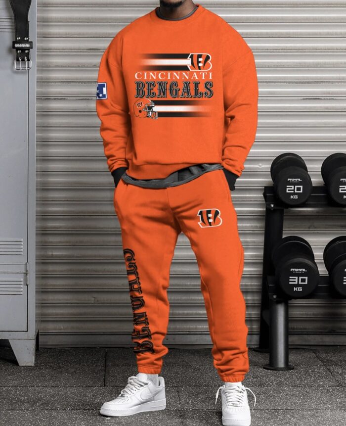 Cincinnati Bengals Sweatsuit Combo 3D Sweatshirt and Sweatpants CSP1785