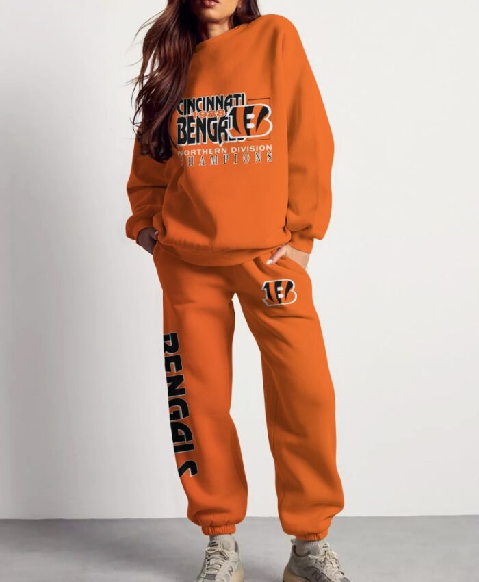 Cincinnati Bengals Sweatsuit Combo 3D Sweatshirt and Sweatpants CSP1866