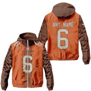 Cleveland Browns NFL Specialized City Edition 2024/25 Windbreaker Outdoor Jacket Personalized Letters Number