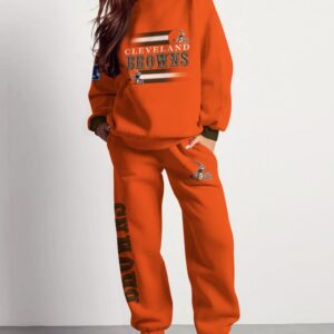 Cleveland Browns Sweatsuit Combo 3D Sweatshirt and Sweatpants CSP1823