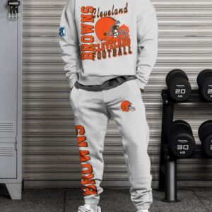 Cleveland Browns Sweatsuit Combo 3D Sweatshirt and Sweatpants CSP1839