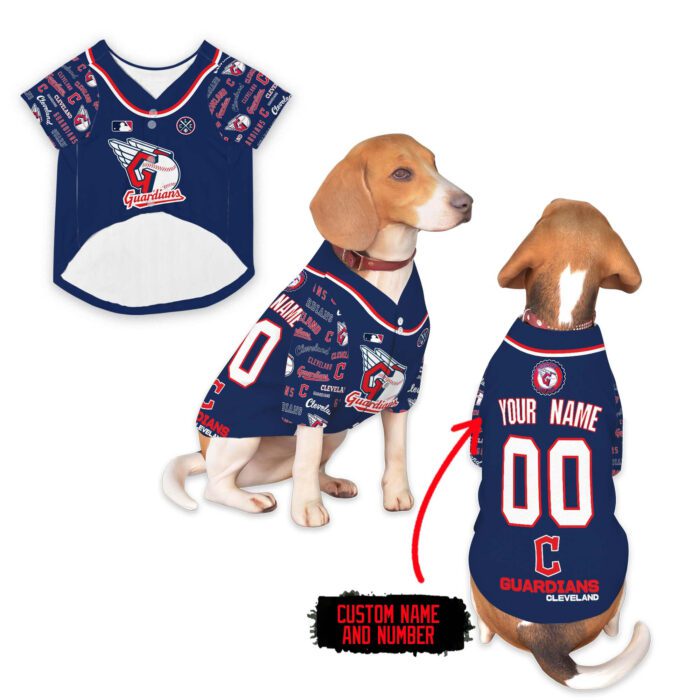 Cleveland Guardians Pet Baseball Jersey