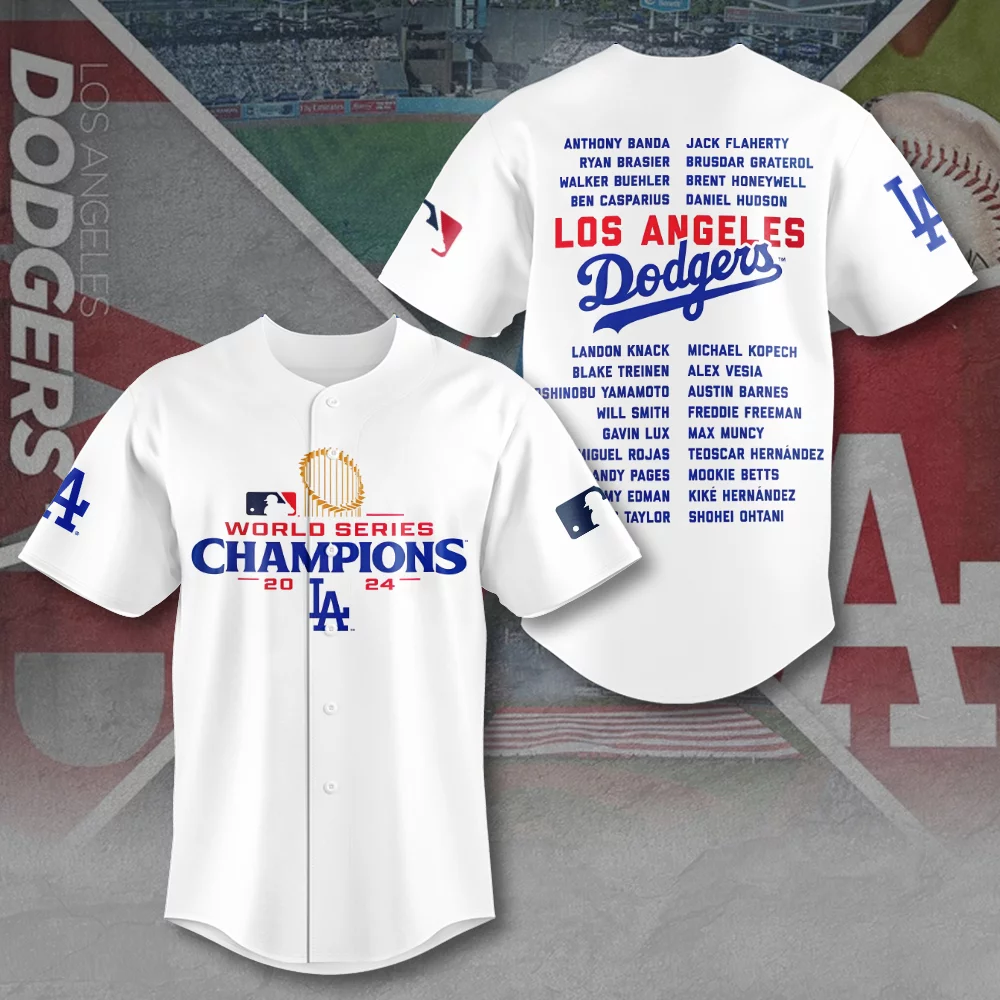 Congrats Los Angeles Dodgers World Series 2024 Champions Baseball Jersey CWL1003