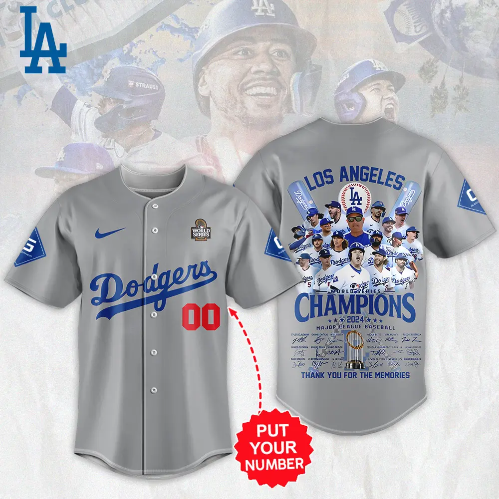 Congrats Los Angeles Dodgers World Series 2024 Champions Baseball Jersey CWL1032