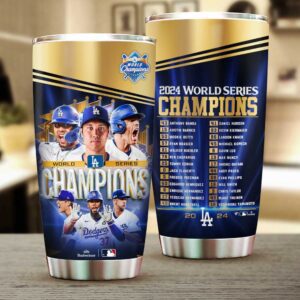 Congrats Los Angeles Dodgers World Series 2024 Champions Tumbler CWL1045