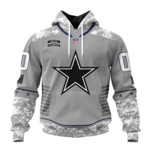 Dallas Cowboys NFL Specialized Design Camo 2024 Salute To Service Club Personalized Letters Number Unisex Hoodie WUH2010