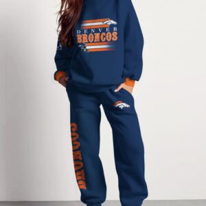 Denver Broncos Sweatsuit Combo 3D Sweatshirt and Sweatpants CSP1881