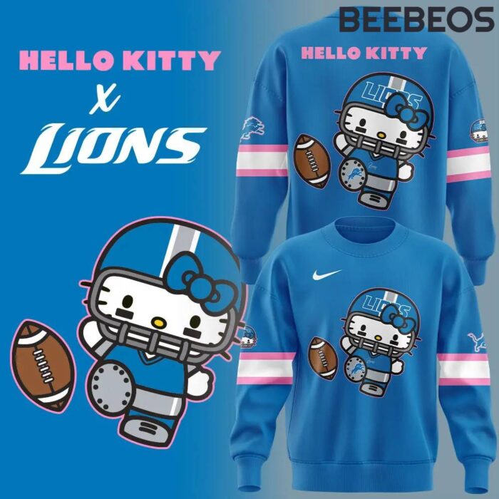 Detroit Lions x Hello Kitty Limited Edition Sweatshirt BBS1004