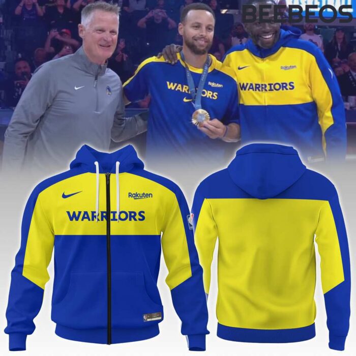 Golden State Warriors Team Warm Up Zip Unisex Hoodie HBB1183