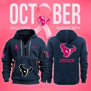 Green Bay Packers NFL October Breast Cancer Awareness Month Quarter Zip Hoodie