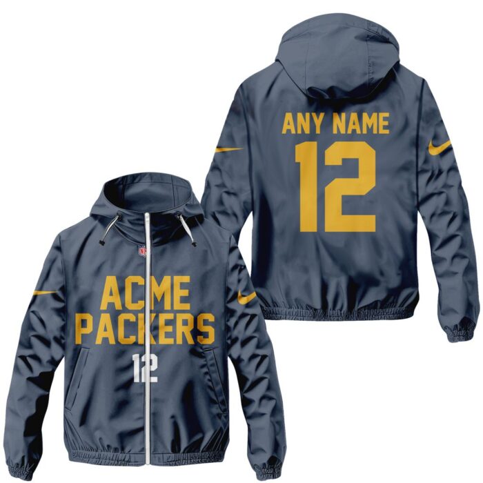 Green Bay Packers NFL Specialized City Edition 2024/25 Windbreaker Outdoor Jacket Personalized Letters Number