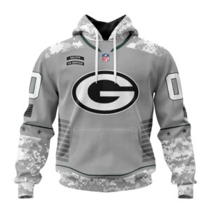 Green Bay Packers NFL Specialized Design Camo 2024 Salute To Service Club Personalized Letters Number Unisex Hoodie WUH2011