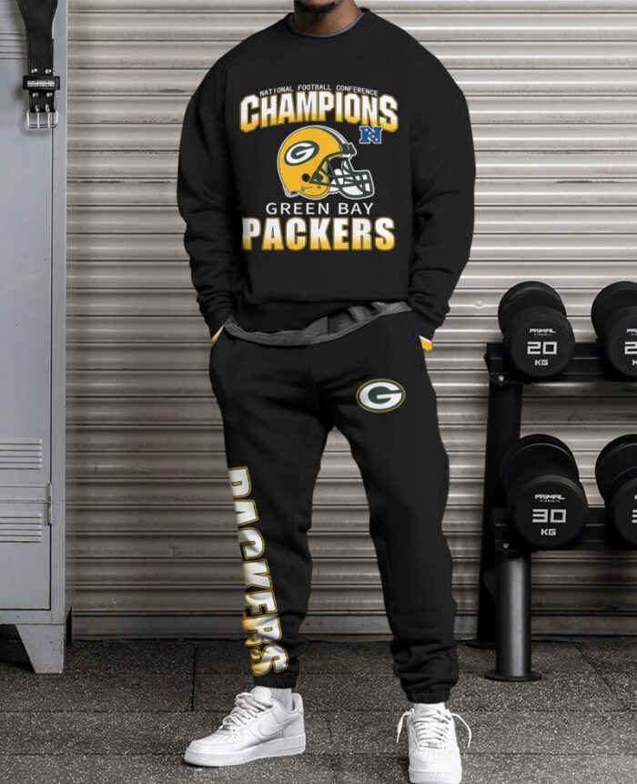 Green Bay Packers Sweatsuit Combo 3D Sweatshirt and Sweatpants CSP1783