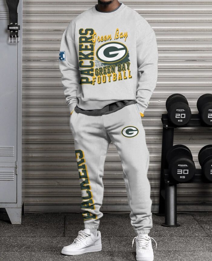 Green Bay Packers Sweatsuit Combo 3D Sweatshirt and Sweatpants CSP1814