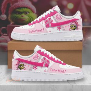 Grinchmas Air Force 1 Sneakers The Grinch Merry Christmas Gifts AF1 Limited Shoes LSM1002