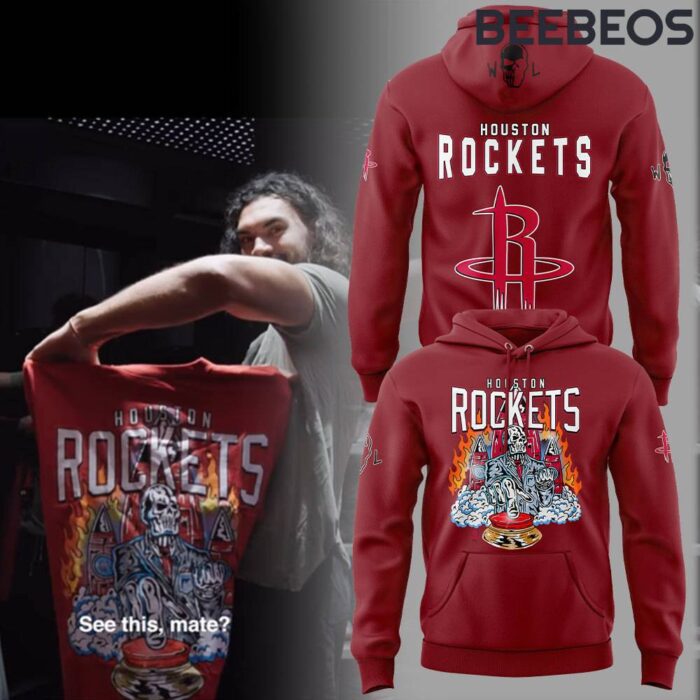 Houston Rockets x WL Red Unisex Hoodie HBB1169