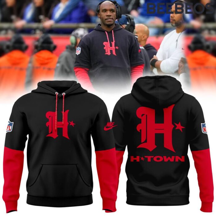 Houston Texans H-Town Red Black Unisex Hoodie HBB1166