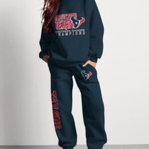 Houston Texans Sweatsuit Combo 3D Sweatshirt and Sweatpants CSP1886