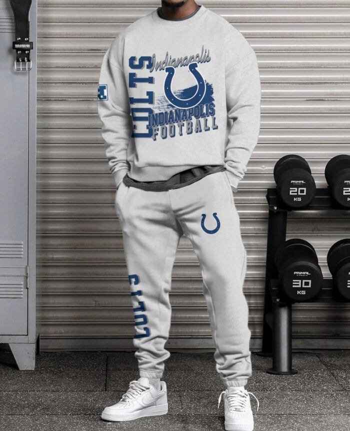 Indianapolis Colts Sweatsuit Combo 3D Sweatshirt and Sweatpants CSP1773