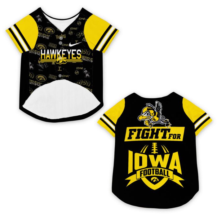 Iowa Hawkeyes Pet Baseball Jersey