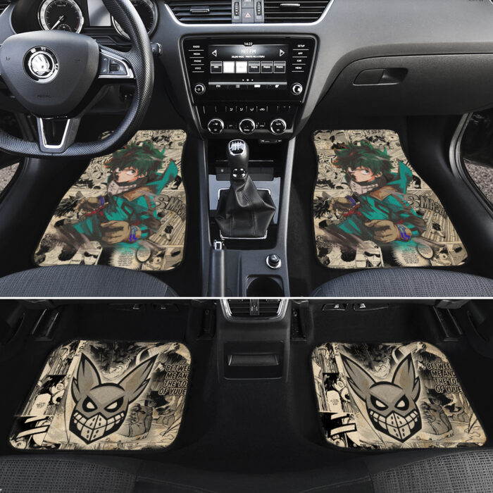 Izuku Midoriya Mix Manga Car Floor Mats Anime My Hero Academia