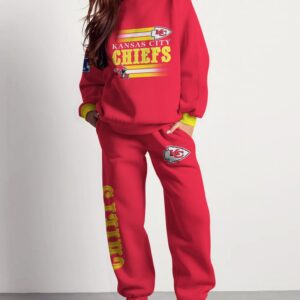 Kansas City Chiefs Sweatsuit Combo 3D Sweatshirt and Sweatpants CSP1799