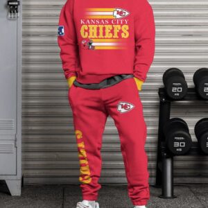 Kansas City Chiefs Sweatsuit Combo 3D Sweatshirt and Sweatpants CSP1824