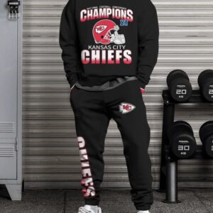 Kansas City Chiefs Sweatsuit Combo 3D Sweatshirt and Sweatpants CSP1860