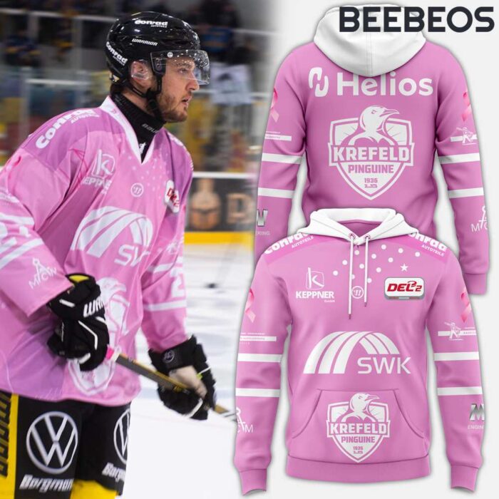 Krefeld Pinguine Pink Unisex Hoodie HBB1205