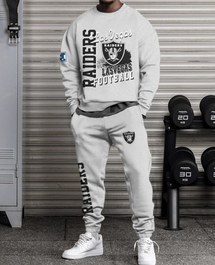 Las Vegas Raiders Sweatsuit Combo 3D Sweatshirt and Sweatpants CSP1808