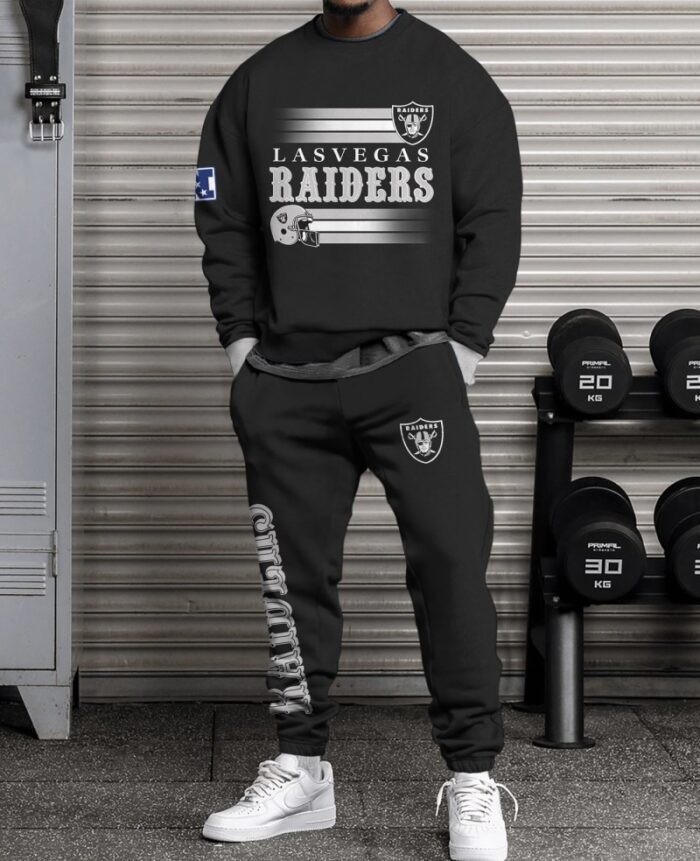 Las Vegas Raiders Sweatsuit Combo 3D Sweatshirt and Sweatpants CSP1813